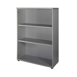 Mobile alto a giorno Unisit Spirit 2 ripiani media larghezza 90x45x130 cm Rovere