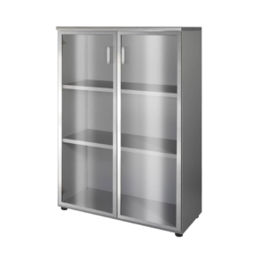 Anta alluminio-vetro Unisit Spirit 45x130 cm destra