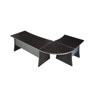 Raccordo 90° Unisit Spirit 80x80 cm wengé per scrivanie componibili