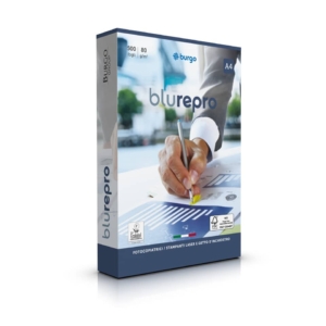 Carta per fotocopie A4 Burgo Repro Blu A4 - Premium Quality 80g/m² Bianca - risma da 500 fogli