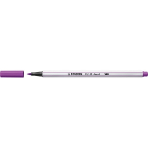 Pennarello Stabilo Pen 68 brush - punta a pennello - M 1 mm Lilla 568/58
