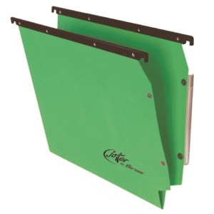 Cartelle sospese per armadio laterali Linea Joker Bertesi 270 g/m²- Interasse 33 cm - Fondo a V - Verde - A6 (conf.25)