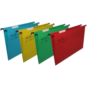 Cartelle sospese per cassetto orizzontali Linea Arlekino Bertesi 225 g/m² - Interasse 33 cm - Fondo a V - Assortito (conf.10)
