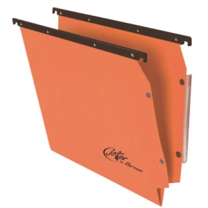 Cartelle sospese per armadio laterali Linea Joker Bertesi 270g/m² - Interasse 33 cm - Fondo a V - Arancio (conf.25)