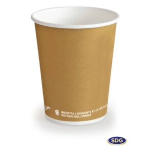 Bicchieri in cartoncino 5,5oz (195ml) Avana Bio Scatolificio del Garda Avana - 315-63-S (conf.50)