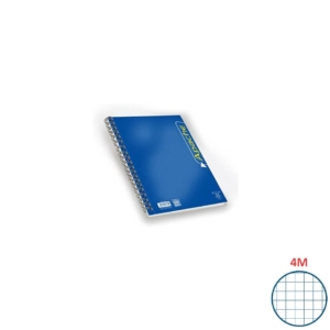 Blocco spiralato Pigna Apache quadretti 4mm - A4 140 fogli Assortito