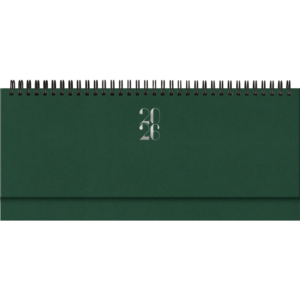 Planning 2027 spiralato 29,8x10,5 cm Gommato verde 27-430FT-C12