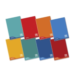 Quaderno a righe con margine A4 Maxi One Color - 100g/m² - rigatura C - colore Assortito - 18+1 fogli