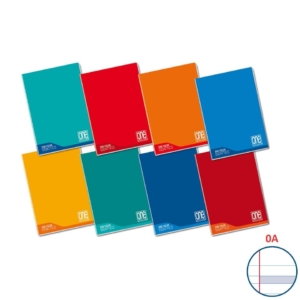 Quaderno A4 Maxi One Color - 100g/m² - rigatura 0A - colore Assortito - 18+1 fogli