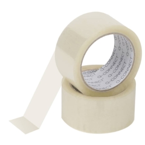 Nastro adesivo da imballo Q-Connect 50 mm x 66 m Trasparente - svolgimento silenzioso (conf.6)
