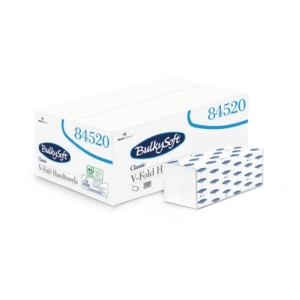 Asciugamani interfogliati piagatura a V Bulkysoft Classic 24x21,5 cm Bianco - 84520.E20 (conf.15 fascette da 200 fogli)