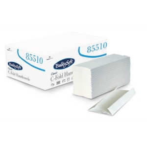 Asciugamani interfogliati piagatura a C Bulkysoft 23x31 cm Bianco - 85510.E20 (conf.20 fascette da 153 fogli)