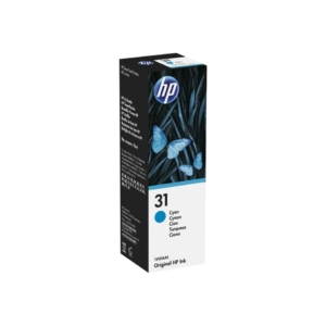 Inchiostro in bottiglia HP31 Ciano da 70 ml - 8000 pagine
