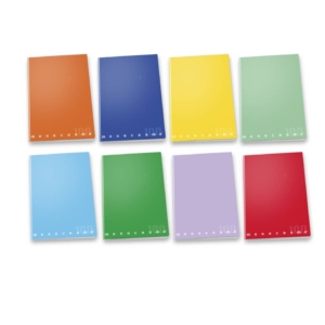 Maxi Quaderno Pigna Monocromo A4 - quadretti 10 mm - 38 fogli carta 100g/m² copertina Colori Assortiti - 022988810