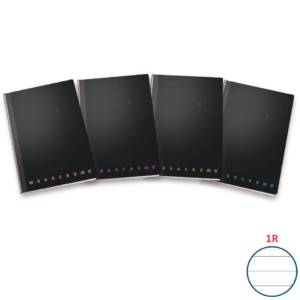 Quaderni cuciti filo singer a righe 1R - Pigna Maxi - 62 fogli cover pp monocromo Assortito - 80 gr. A4 (conf.5)