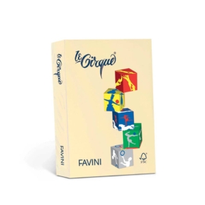 Carta colorata Favini Le Cirque A3 160g/m² colori tenui Giallo 100 - A742223 (risma da 250 fogli)