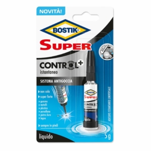 Adesivo liquido istantaneo Bostik Super Control+ - 5gr D2718 (12 pezzi)