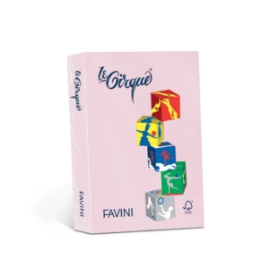 Carta colorata Favini Le Cirque A3 160g/m² colori tenui Rosa 108 - A74S223 (risma da 250 fogli)
