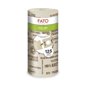 Tovaglietta a 3 veli Fato Natural in rotolo da 125 strappi di 312x400 mm 881231