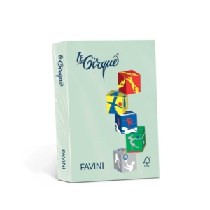 Carta colorata Favini Le Cirque A3 80g/m² colori tenui Pistacchio 102 - A716353 (risma da 500 fogli)