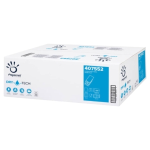 Asciugamani interfogliati piegati a W Papernet 2 veli - 32x20,3 cm - Bianco - 407552 (conf.20 fascette da 100)