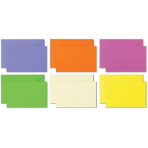 Biglietti con busta Ellebi-Sadoch Capri formato 9 - 9x14 cm - colori forti Assortito (conf.100)