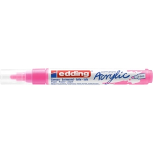 Pennarello acrilico Edding 5100 - punta tonda 2-3 mm tratto medio - rosa-fluo - E-5100 069