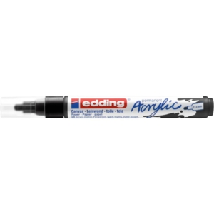 Pennarelli acrilico Edding 5100 - punta tonda 2-3 mm tratto medio - nero-intenso- E-5100 901