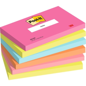 Foglietti Post-it® Popmistic multicolore - 100 foglietti - 76x127 mm - (conf.6 blocchetti)