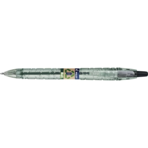 Penna a sfera a scatto Pilot ecoball B2P ricaricabile - punta 1 mm - inchiostro a base d'olio - Nero