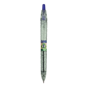 Penna a sfera a scatto Pilot ecoball B2P ricaricabile - punta 1 mm - inchiostro a base d'olio - blu
