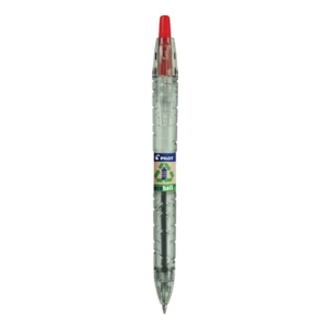 Penna a sfera a scatto Pilot ecoball B2P ricaricabile - punta 1 mm - inchiostro a base d'olio - Rosso