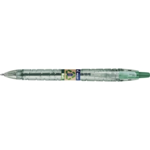 Penna a sfera a scatto Pilot ecoball B2P ricaricabile - punta 1 mm - inchiostro a base d'olio - Verde