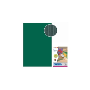 Cartoncini ondulati Cannetè - 50x70 cm - 230g/m² Deco - Verde scuro (conf.10 fogli)