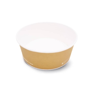 Contenitore Fast Food Scatolificio del Garda S80 Biopol laminato Biopolimero - Avana - Ø150xh.61 mm (conf.50)