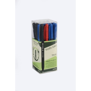 Penne a sfera Tratto 1 Green Plastic punta 1 mm a rotazione - Tratto 0,5 mm - Assortito - F838400 (conf.24)