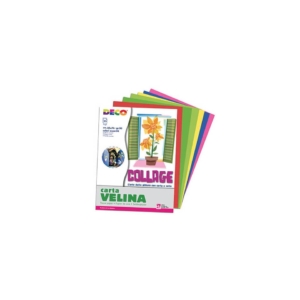 Carta velina 50x76 cm - 20 g/m² Deco assortiti freddi 10733 (busta 25 fogli)