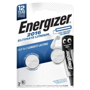 Batterie al litio a bottone Lithium Performance BP2 3V Blu Energizer CR2016 - E301319500 (conf.2)