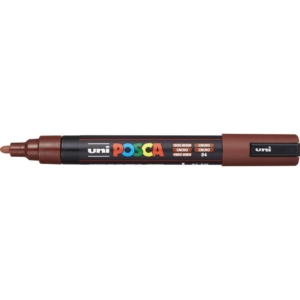 Pennarello Uniposca a tempera Uni-Ball punta tonda 1,8-2,5 mm Marrone cacao M PC5M CC
