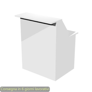 Bancone reception Artexport Musa 80x76x117 cm Bianco 2824-B80-3
