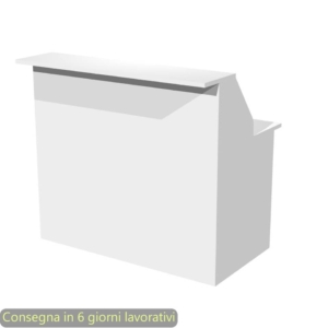 Bancone reception Artexport Musa 120x76x117 cm Bianco 2824-B12-3
