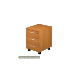 Cassettiera a tre cassetti smontata Artexport Presto 43x52x59,5 cm - Noce chiaro - 60021-4