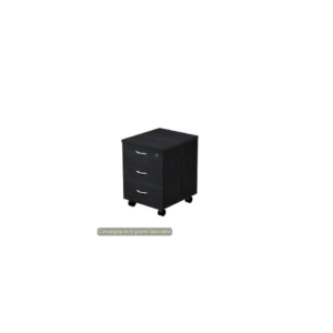 Cassettiera a tre cassetti smontata Artexport Presto 43x52x59,5 cm Nero venato frassino - 60021-8
