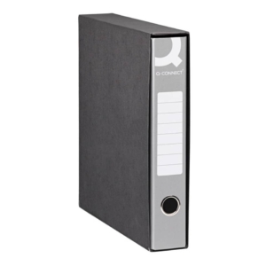 Raccoglitore ufficio con custodia Grigi Q-Connect - Commerciale dorso 5 cm - 23x30 cm