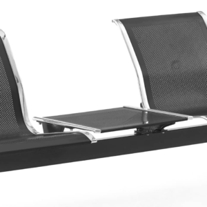 Tavolino in acciaio microforato applicabile sulla trave 50x50 cm Serena Group Nero