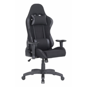 Poltrona gaming per adulti Serena Group Indianapolis L72 x P57,5 x H124-134 cm - Nero