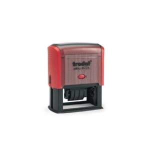 Datario con testo personalizzato Trodat Printy 4726 dimensione max pers.ne 75x38 mm - fino a 3+3 righe - rosso - 182293