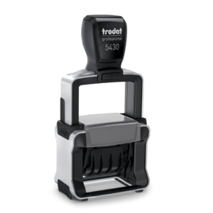 Professional 5430 - Datario con testo PERSONALIZZATO - H caratteri 4 mm - max personalizzazione 41x24 mm - fino a 2+2 righe