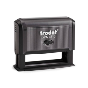 Timbro di testo personalizzato Trodat Printy 4918 dimensione max pers.ne 75x15 mm - fino a 3 righe - rosso - 182256