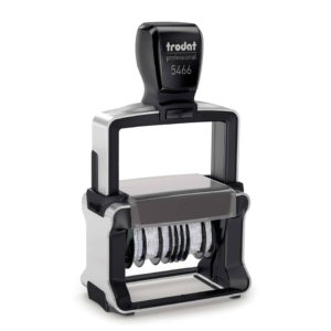 Professional 5466/PL - Datario con testo PERSONALIZZATO - doppia data 56x33 mm - fino a 3+3 righe